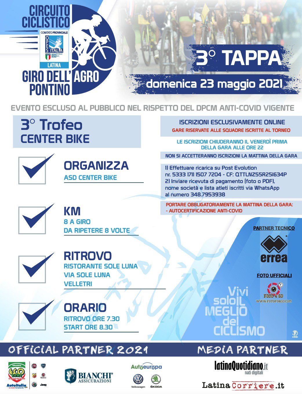 Il Giro dell'Agro Pontino riprende da Velletri 1 3 tappa