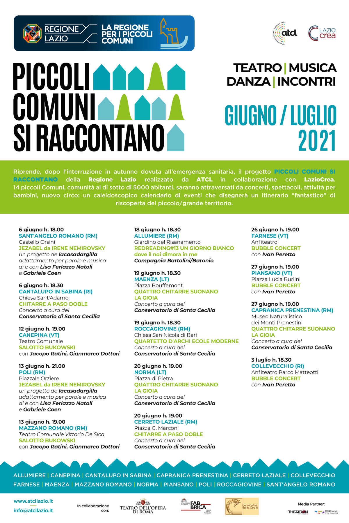 PICCOLI COMUNI SI RACCONTANO 1 programma ripresa
