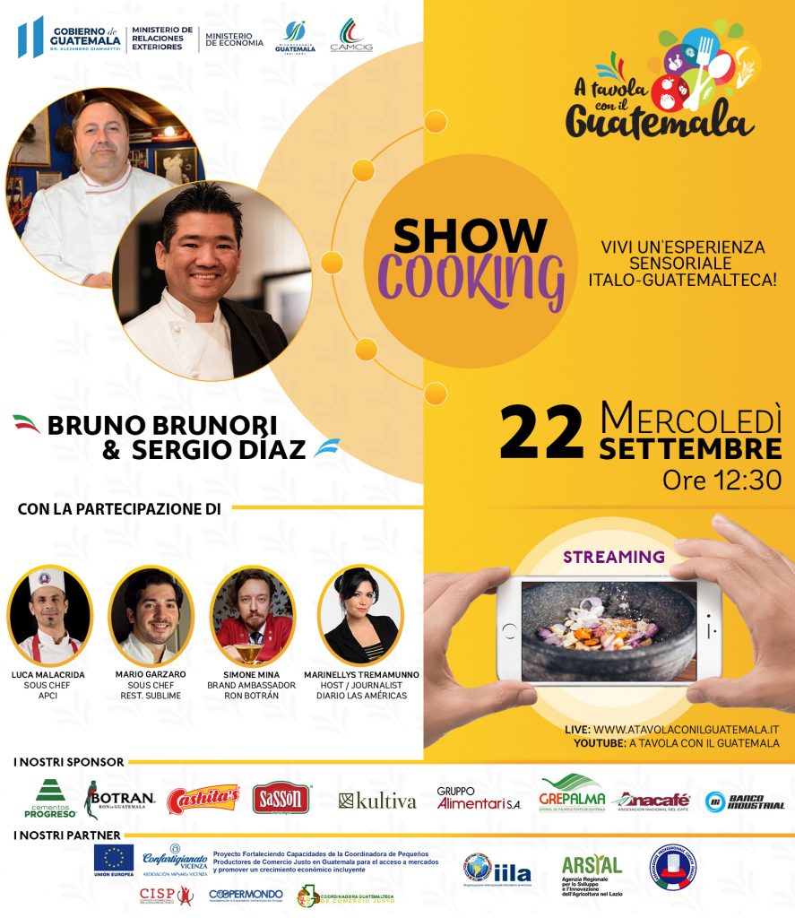 Al via “A tavola con il Guatemala”: incontri B2B e cooking show con ospiti d'eccezione 1 POST SHOWCOOKING ITALIANO scaled 1