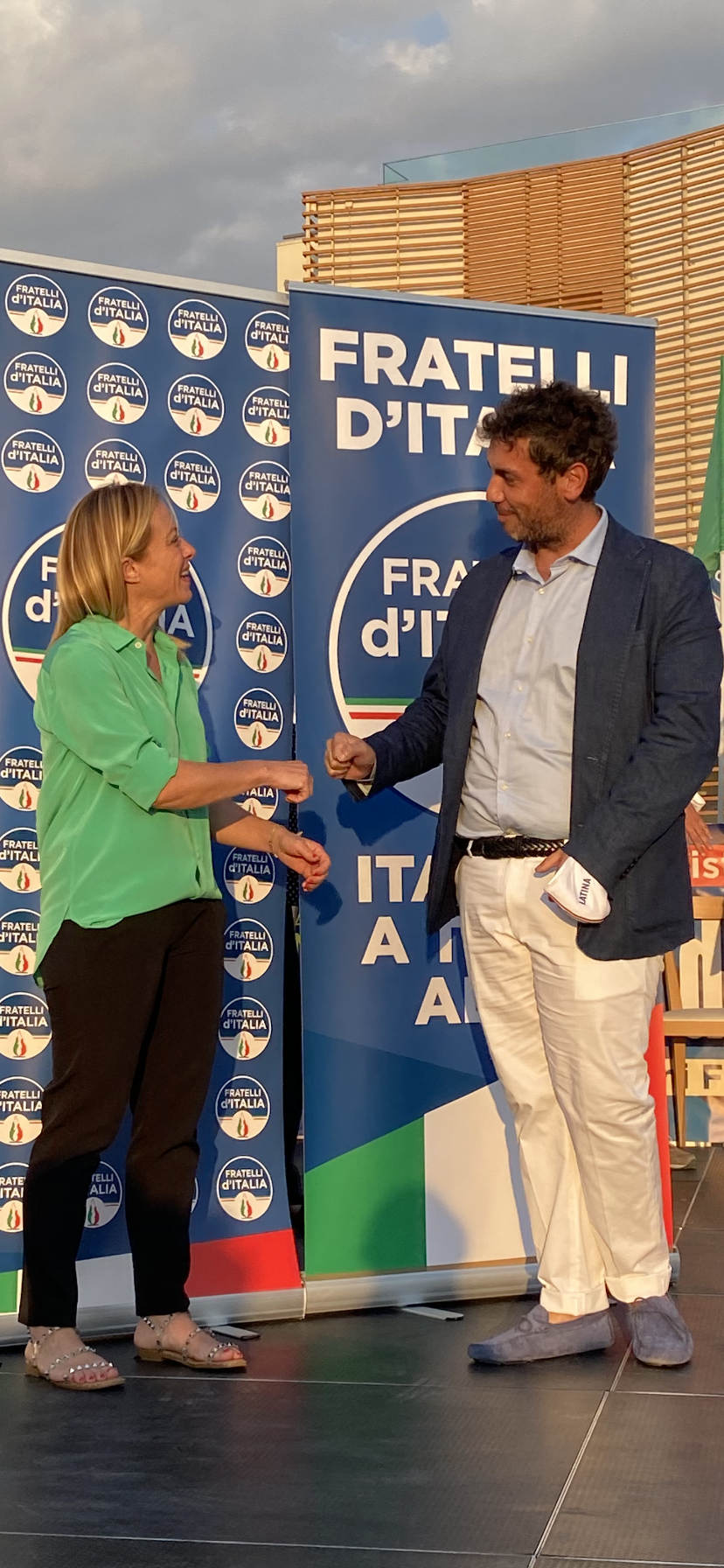 ELEZIONI A LATINA: FRATELLI D’ITALIA PRESENTA UN GIOVANE IMPRENDITORE E UNA STUDENTESSA 1 Pacini Meloni