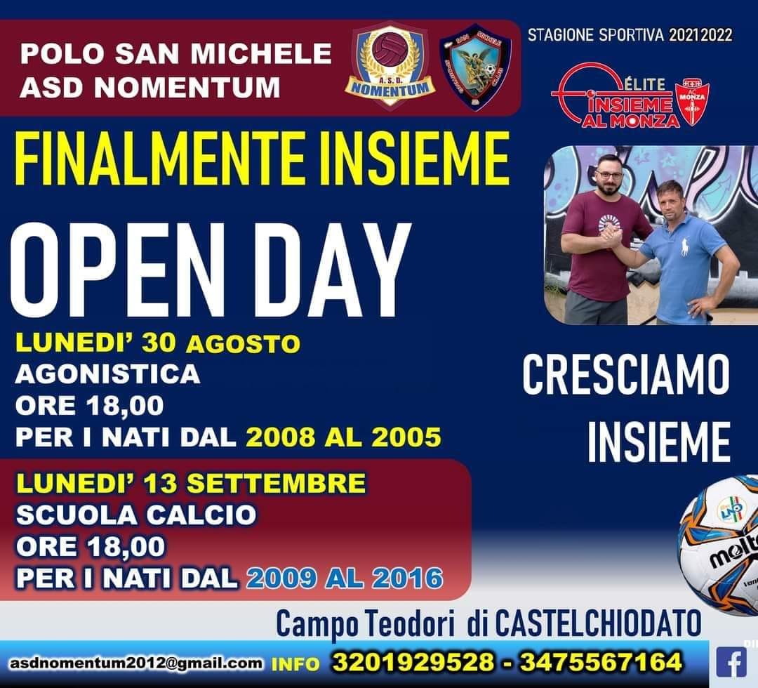 Asd Nomentum: al via la stagione sportiva 2021 2022 1 castelchiodato