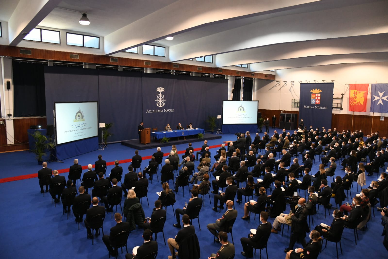 Livorno, Accademia Navale, Sottosegretario Pucciarelli: marinari auspici di ‘Buon Vento’ agli Allievi per nuovo Anno Accademico oggi inaugurato e per sfide del futuro 1 IMG 20211119 WA0029
