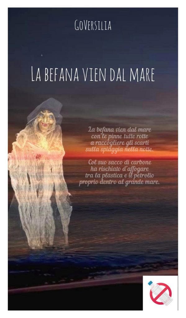 In Versilia la befana vien dal mare, per pulire le spiagge e il mondo intero 1 La Befana vien dal mare GoVersilia scaled 1