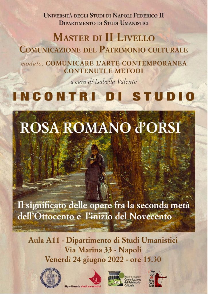 Incontro di Studio tenuto da Rosa Romano d'Orsi sul significato delle opere fra la seconda metà dell'800 e l'inizio del '900 1 IMG 20220623 WA0015