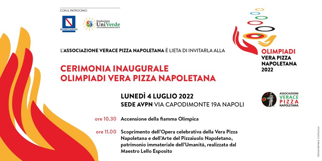 Napoli, le Olimpiadi della Vera Pizza Napoletana 1 INVITO 4 LUGLIO