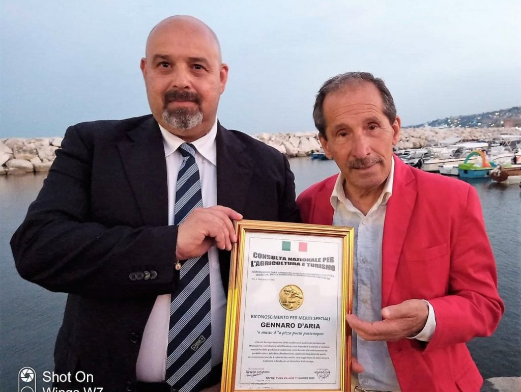 Un premio per Gennaro D'Aria “ò mast da pizza” 2 IMG 20220706 WA0013