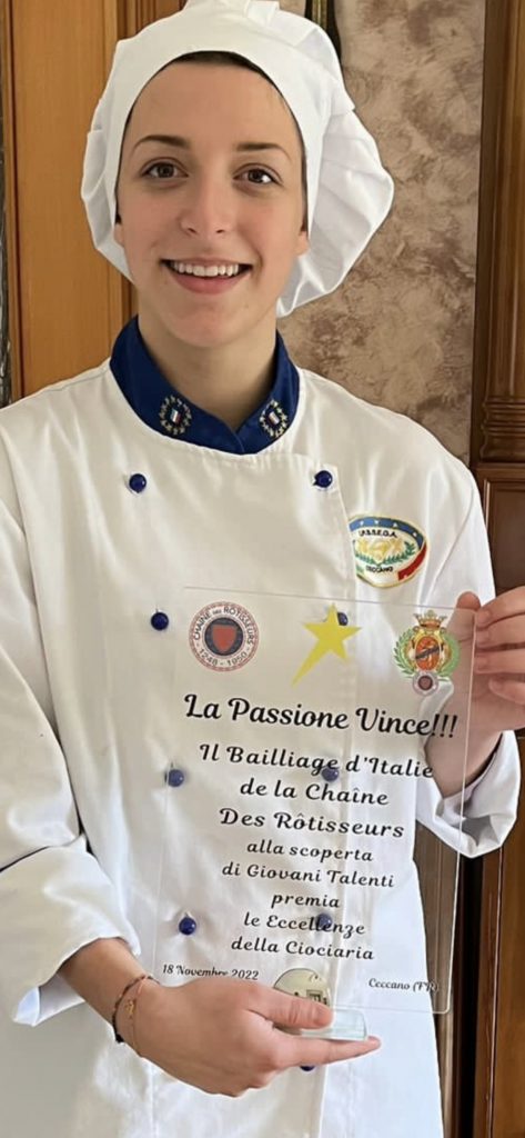 <strong>Frosinone, la Chaîne des Rôtisseurs alla scoperta di giovani talenti</strong> 2 foto veronica targa
