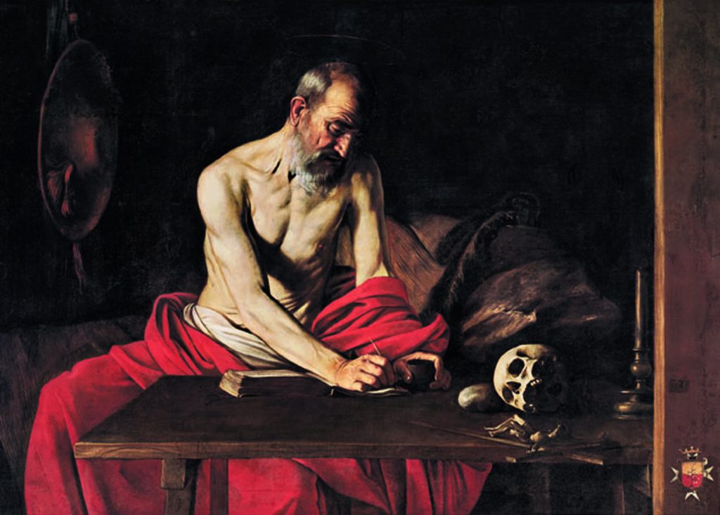 <strong>Caravaggio e Maradona, due scugnizzi napoletani</strong> 1 Caravaggio San Girolamo Scrivente