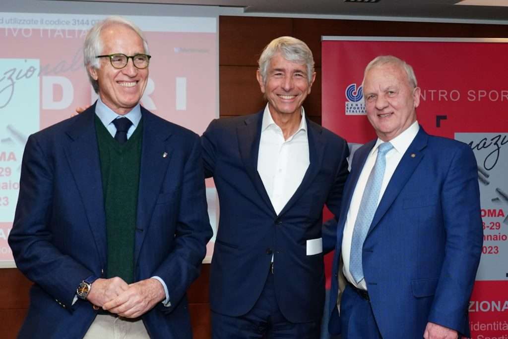 A Roma i vertici dello sport italiano al Meeting del Centro Sportivo Italiano 1 Malago Abodi Bosio