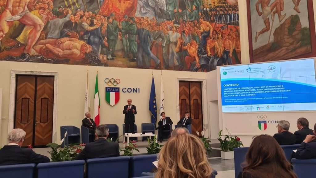 Sport e impianti sportivi innovativi e sostenibili. Gianluca Quadrini presente al convegno nel Salone d’Onore del Coni 1 image 6483441