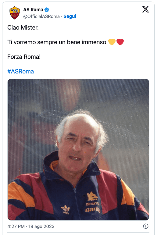 È morto Carlo Mazzone, storico allenatore di Roma, Bologna e Brescia 2 13 1