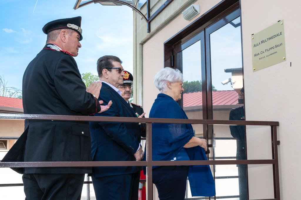 Roma, 31 agosto 2023, cerimonia di intitolazione al Maresciallo Capo dei Carabinieri M.O.V.A. Filippo SALVI di un’Aula multimediale del ROS, presso la caserma “Talamo” 2 WhatsApp Image 2023 08 31 at 16.45.39 1
