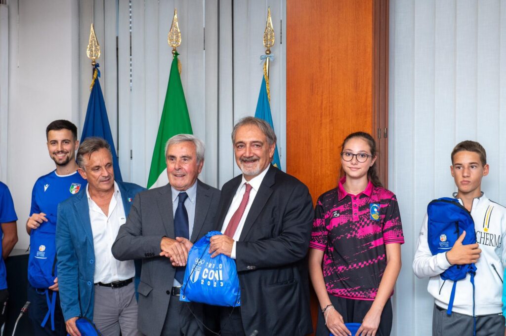 “TROFEO CONI 2023”, IL PRESIDENTE ROCCA HA SALUTATO LA DELEGAZIONE DEL LAZIO 1 Francesco Rocca Coni 2