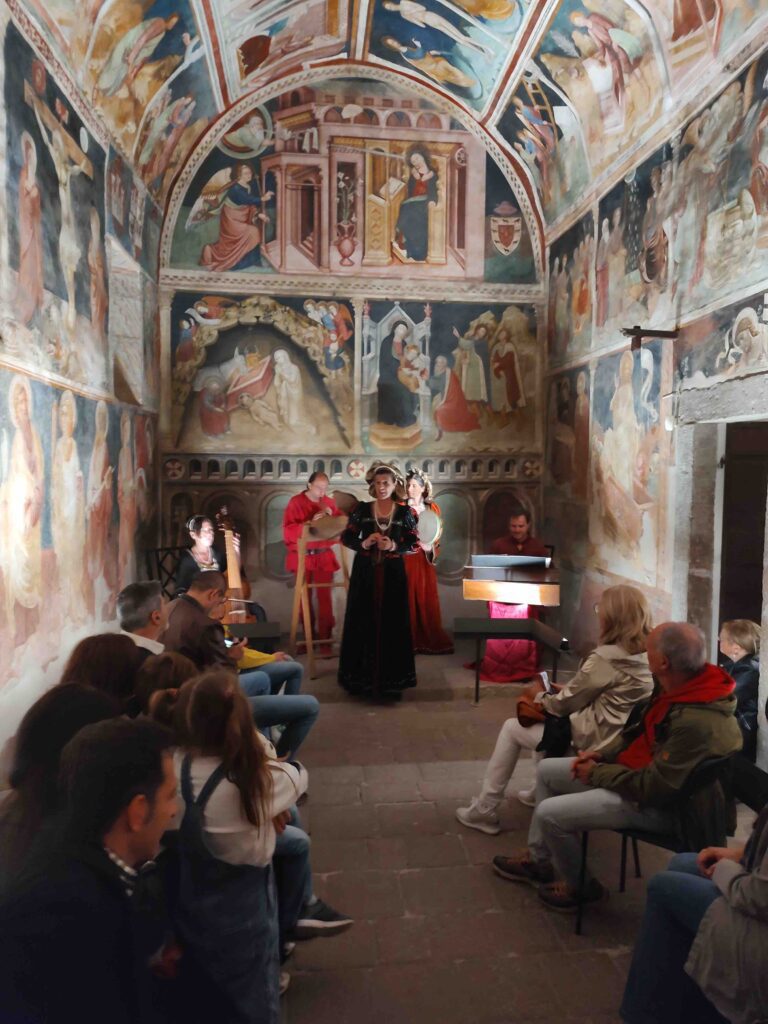 Le Giornate Europee del Patrimonio 2023 alla Cappella della Ss. Annunziata a Cori ed a Palazzo Farnese a Caprarola 2 TRES Complesso Strumentle Cappella Annunziata 2022