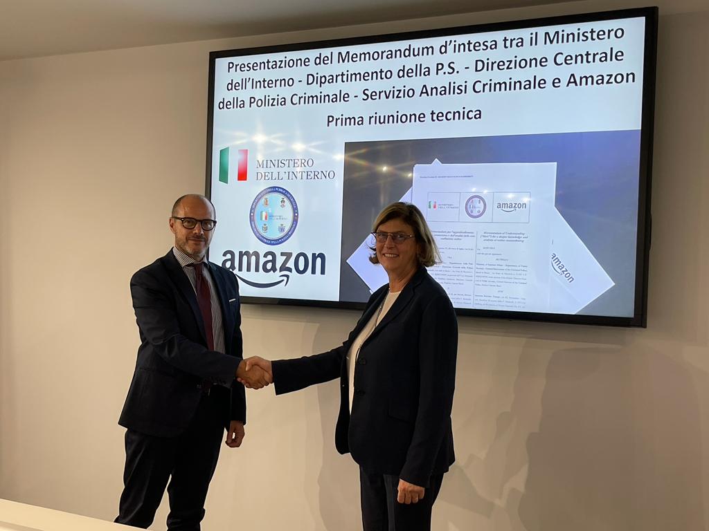 Presentazione del Memorandum d'intesa tre il Ministero dell'Interno - 2 dcpc amazon2