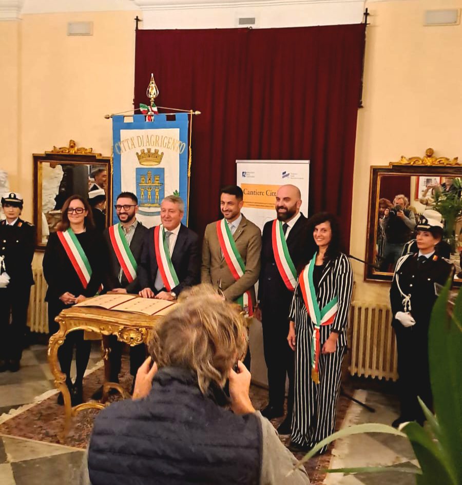 ROCCASECCA ANCORA ALLA RIBALTA NAZIONALE: FIRMATO AD AGRIGENTO IL PROTOCOLLO D’INTESA “RETE CANTIERE CITTÀ" 1 IMG 20231127 WA0003