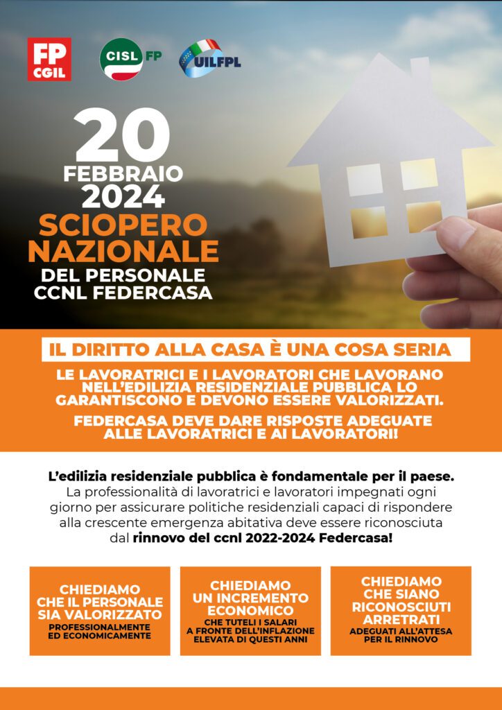 FP CGIL CISL FP UIL FPL - ATER VITERBO- SCIOPERO 20 02 2024 1 Sciopero Federcasa FP CGIL CISL FP UIL FPL 20 FEBBRAIO 2024