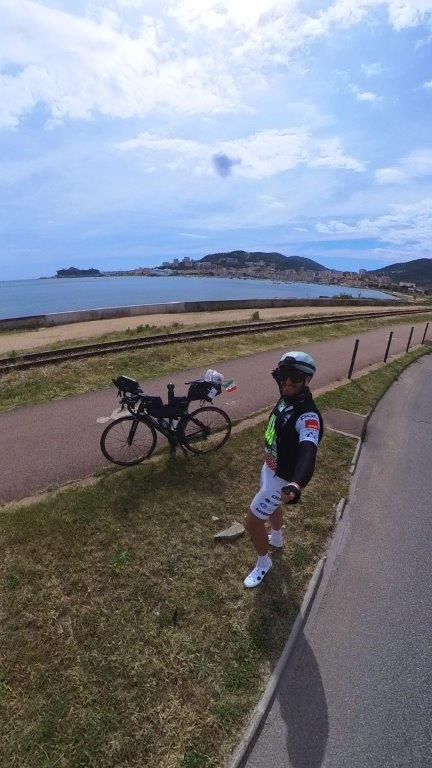 FROSINONE/L’ultraciclista Stefano Pellegrini di di San Giovanni Incarico (Fr) affronta la quarta edizione della NorthCape – Tarifa, con equipaggiamento GIVI Bike 1 Riccardo Pellegrini 2