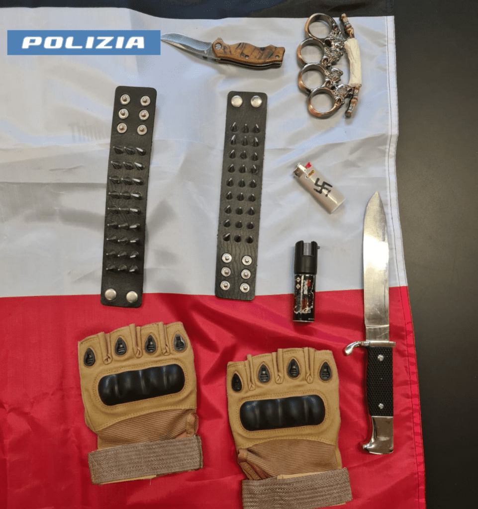 Aggressioni, incitamento alla violenza per motivi razziali e svastiche tatuate: perquisizioni della Polizia di Stato in tutta Italia 1 20241017 foto Digos 1