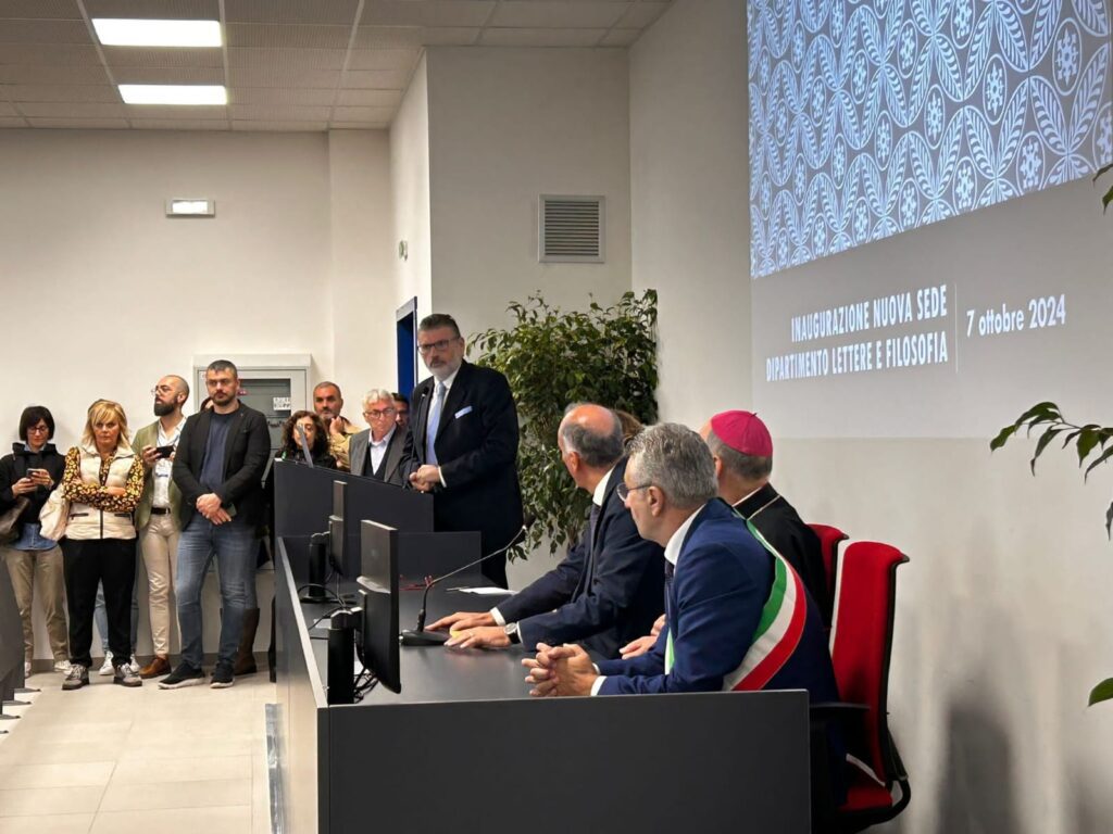 Gianluca Quadrini all’inaugurazione della nuova sede del Dipartimento di Lettere e Filosofia dell'Università di Cassino 1 PHOTO 2024 10 07 11 52 39