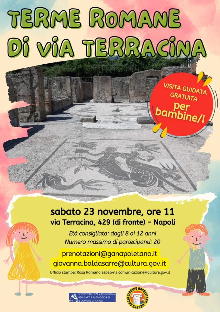 Napoli, un bagno nella storia delle Terme Romane di Via Terracina 1 Terme Romane via Terracina visita guidata per bambini