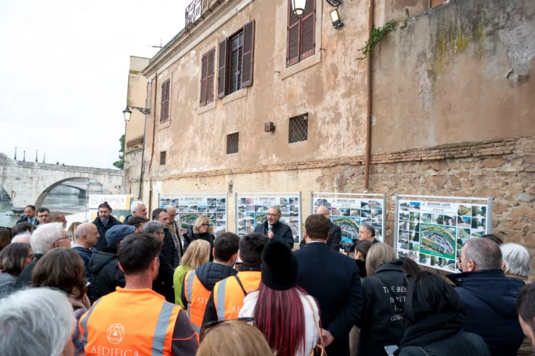 GIUBILEO, LA REGIONE LAZIO CONSEGNA IN ANTICIPO I LAVORI SULL’ISOLA TIBERINA 1 Isola Tiberina Rocca 2
