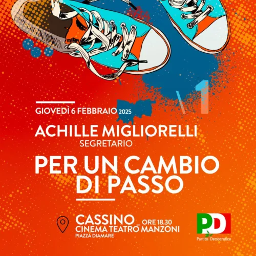 “Per un cambio di passo”, parte il tour di Achille Migliorelli 1 Locandina tour