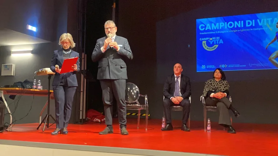 Frosinone prima provincia del Lazio a presentare il progetto “Campioni di vita” contro il bullismo e il disagio giovanile. Presente il Presidente del Consiglio della Provincia di Frosinone 1 PHOTO 2025 02 21 11 49 45