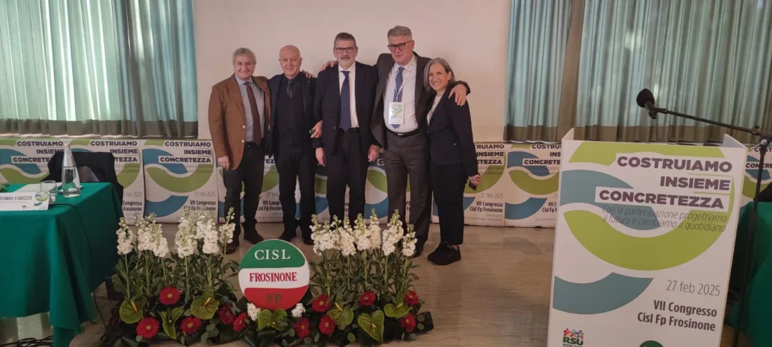 Il Presidente del Consiglio della Provincia di Frosinone, Quadrini, al VII Congresso della Cisl Fp: ‘Un incontro fondamentale per costruire insieme il futuro del nostro territorio’” 1 WhatsApp Image 2025 02 27 at 19.44.08