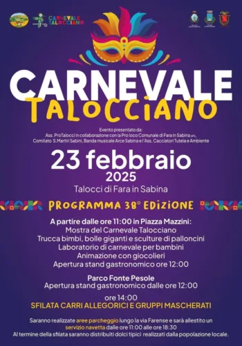 CONTINUANO I FESTEGGIAMENTI DEL CARNEVALE DI FARA IN SABINA: DOMANI E DOMENICA TAPPA A CANNETO E TALOCCI 3 talocci 1