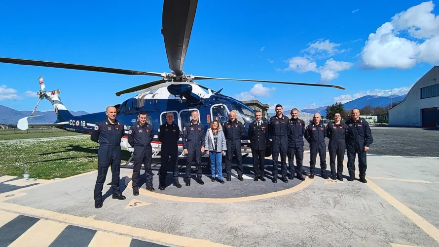 RIETI: IL PREFETTO DI RIETI IN VOLO CON I CARABINIERI PER MONITORARE IL TERRITORIO 2 126