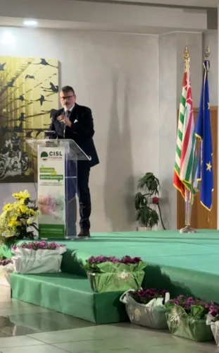 17° Congresso Provinciale della CISL: “Esserci per cambiare e governare il cambiamento”. Presente anche il Presidente del Consiglio Provinciale di Frosinone, Quadrini 1 PHOTO 2025 03 28 19 34 12 2