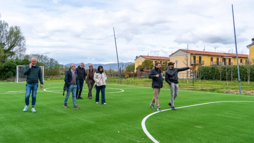 Parco urbano di Villa Reatina, sopralluogo del Sindaco Sinibaldi e dell’assessore Chiarinelli: “lavori in via di conclusione” 1 VILLA REATINA