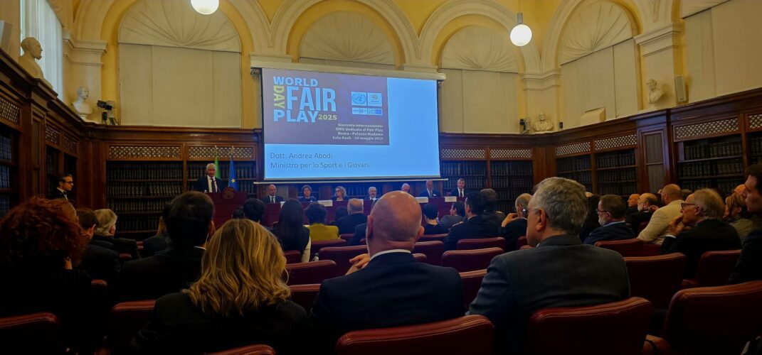 Roma - World Fair Play Day ONU, giornata del Fair Play ONU, per la lealtà, il rispetto e l'inclusione fuori dentro il campo di gioco. 3 Immagine WhatsApp 2025 05 21 ore 14.45.16 0ce7a598