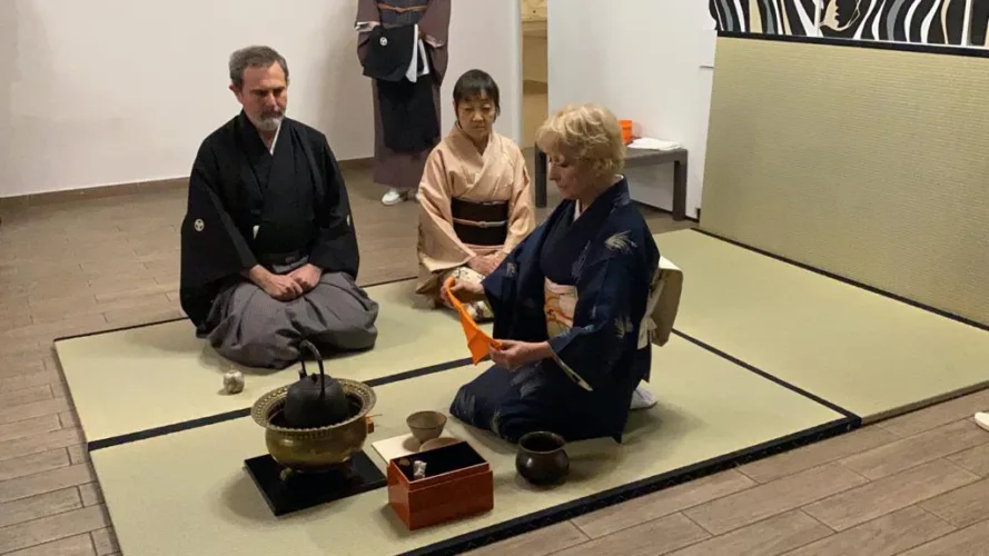 Dal Giappone a Roma “Bun Bu Ryodo”: l’evento internazionale di Arti Marziali e cultura classica giapponese 1 cerimonia te