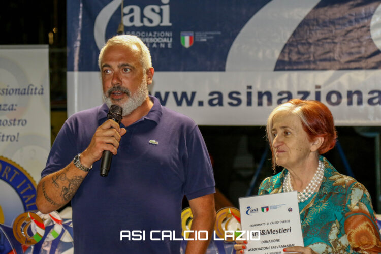 ASI Calcio Lazio - Grande successo premiazioni campionati tornei, donati euro 5.500 all' Associazione Salvamamme e Salvabebè 2 2N3A9465