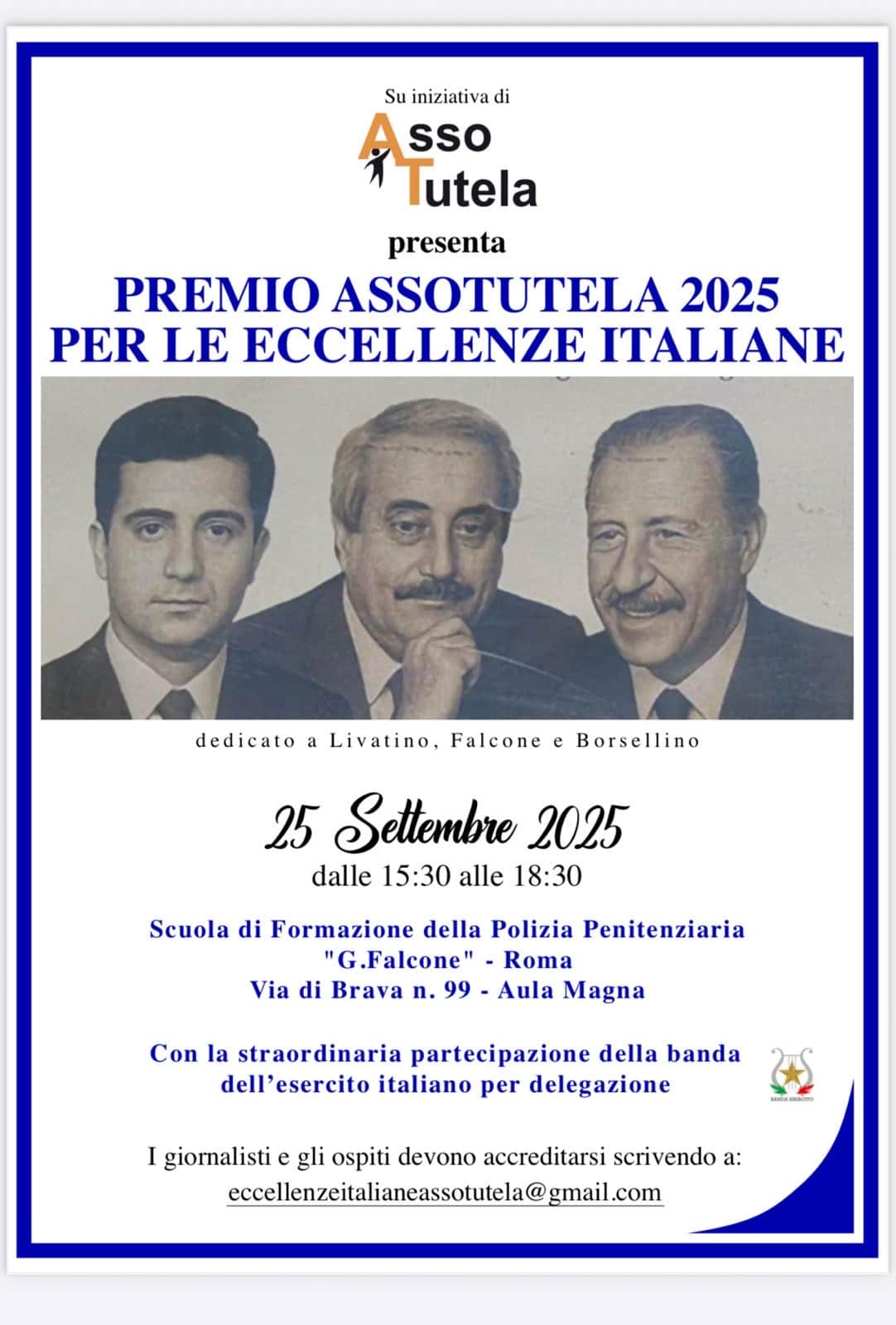 Roma, tutto pronto per il XVIII “Premio Eccellenze Italiane” di Assotutela Roma, tutto pronto per il XVIII “Premio Eccellenze Italiane” di Assotutela