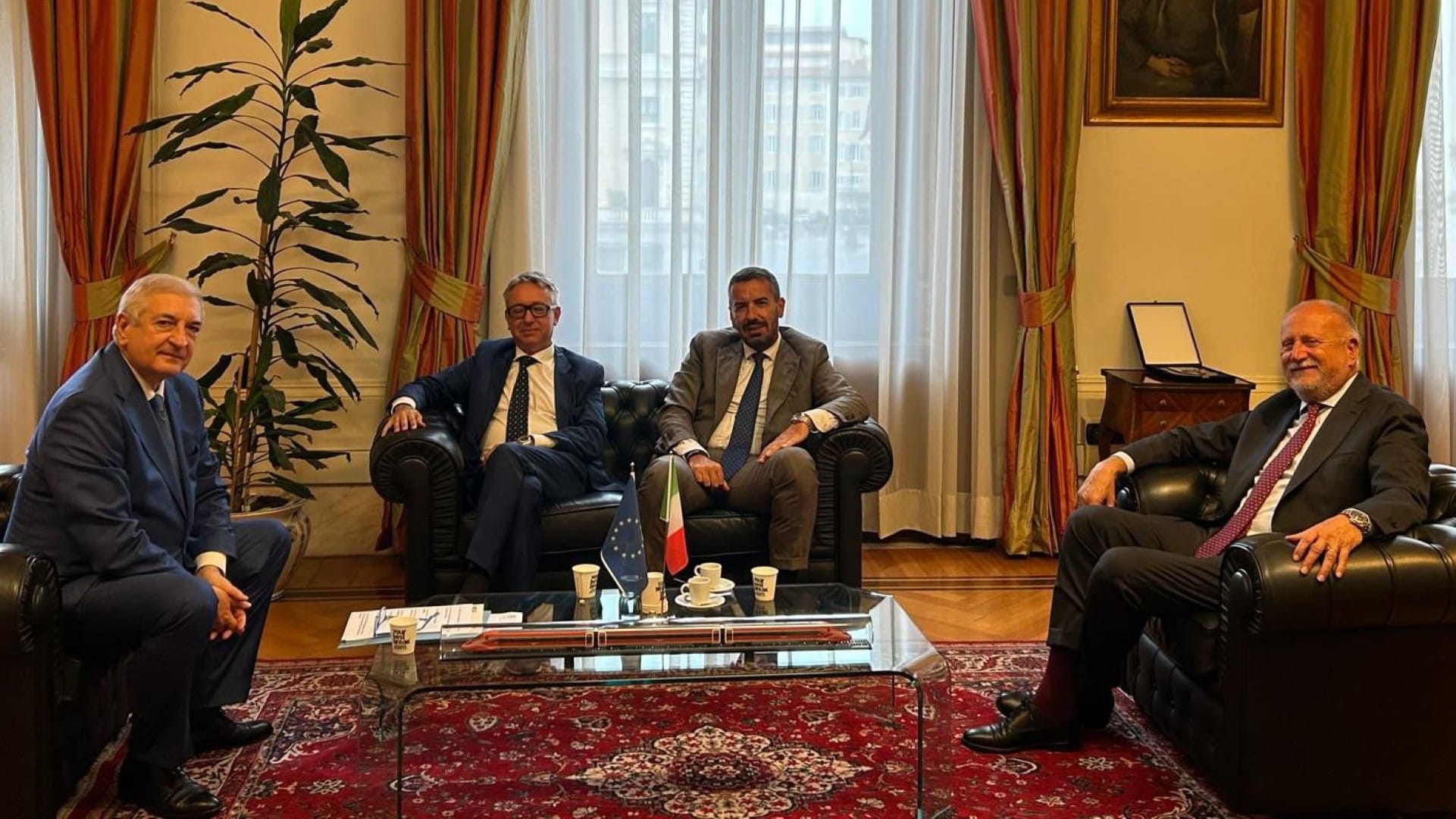 Incontro Ministro Foti con on. Mattia-Ruspandini-Pulciani per Zes provincia Frosinone Incontro Ministro Foti con on. Mattia-Ruspandini-Pulciani per Zes provincia Frosinone