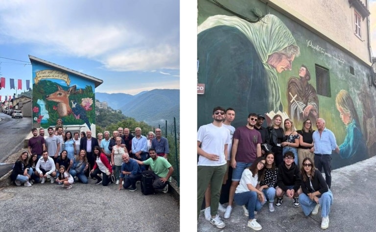 Inaugurato il secondo murales dedicato alla storia del paese Inaugurato il secondo murales dedicato alla storia del paese