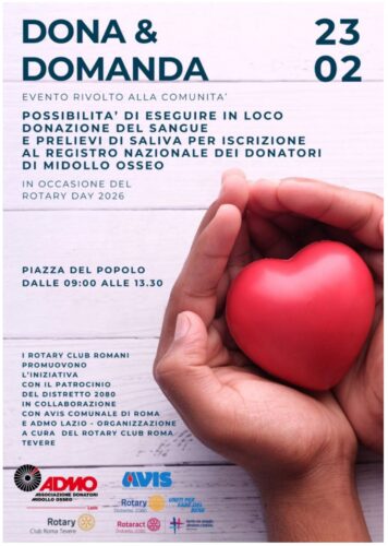Rotary Day 2026: iniziativa con AVIS e ADMO in Piazza del Popolo 1 IMG 20260217 WA0001 1