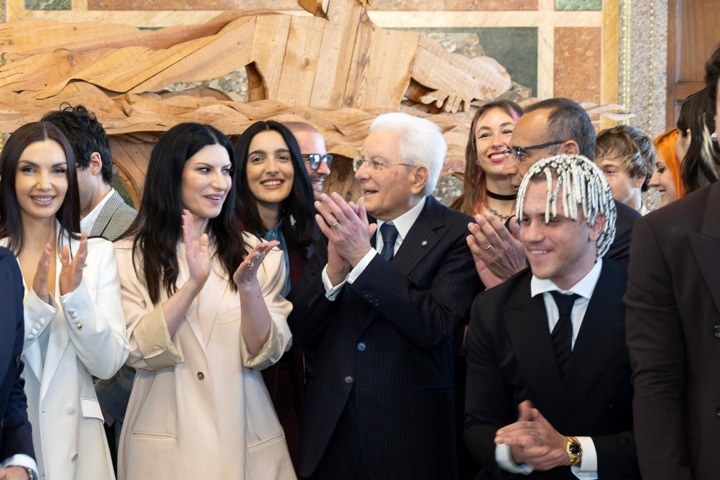 Sanremo, Mattarella riceve al Quirinale Conti, Pausini e i big in gara 1 sanremo cast quirinale FILEminimizer