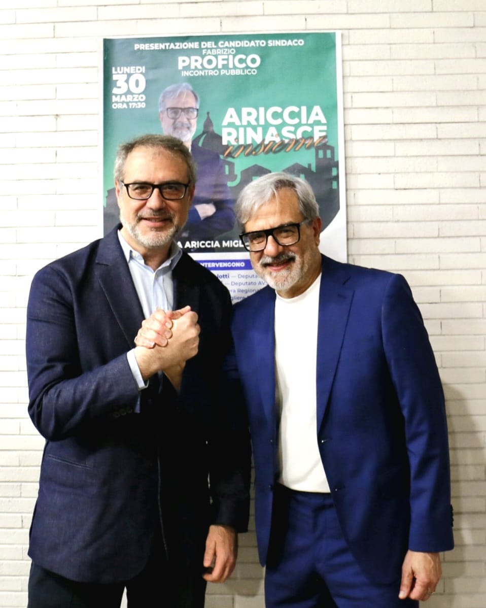 ARICCIA ELEZIONI COMUNALI: COSENTINO (AVS): TUTTO IL NOSTRO SUPPORTO A FABRIZIO PROFICO ARICCIA ELEZIONI COMUNALI: COSENTINO (AVS): TUTTO IL NOSTRO SUPPORTO A FABRIZIO PROFICO