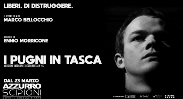 Al Cinema Azzurro Scipioni arriva il capolavoro di Bellocchio “I Pugni in Tasca” Al Cinema Azzurro Scipioni arriva il capolavoro di Bellocchio “I Pugni in Tasca”