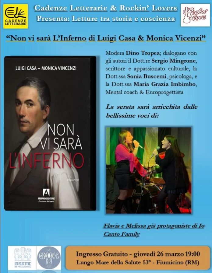 Evento a Fiumicino: libro, arte e musica con Cadenze Letterarie