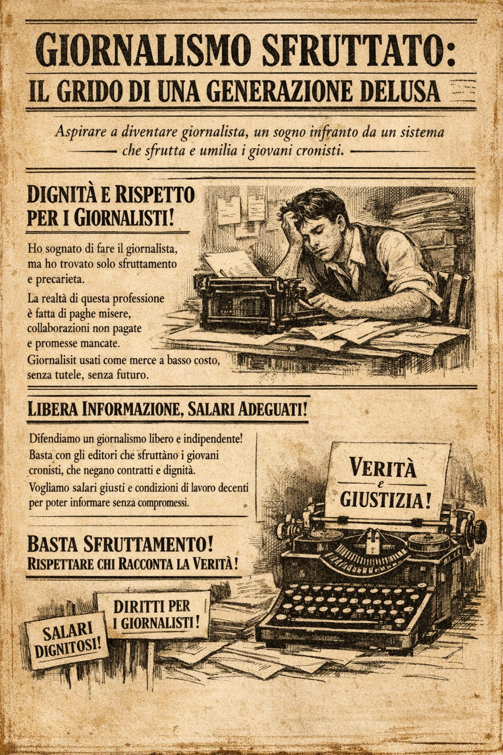Italia. Sciopero giornalisti: nodo salari e dignità, cresce la frattura tra chi informa e chi decide Italia, sciopero giornalisti: salari e dignità al centro