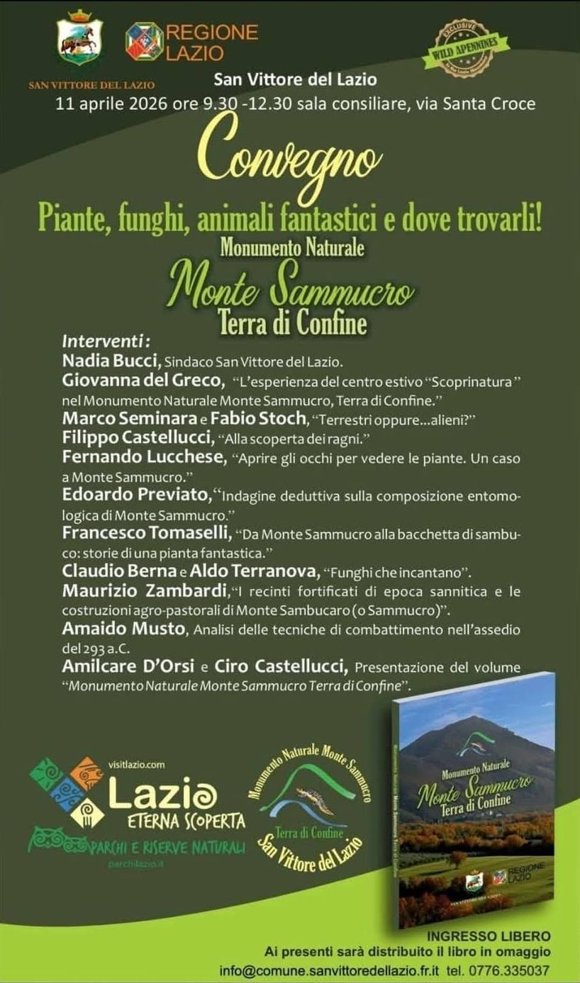 Natura e Territorio: Gianluca Quadrini (Provincia di Frosinone e ANCI Lazio) a San Vittore del Lazio per la valorizzazione del Monte Sammucro Natura e Territorio: Gianluca Quadrini (Provincia di Frosinone e ANCI Lazio) a San Vittore del Lazio per la valorizzazione del Monte Sammucro