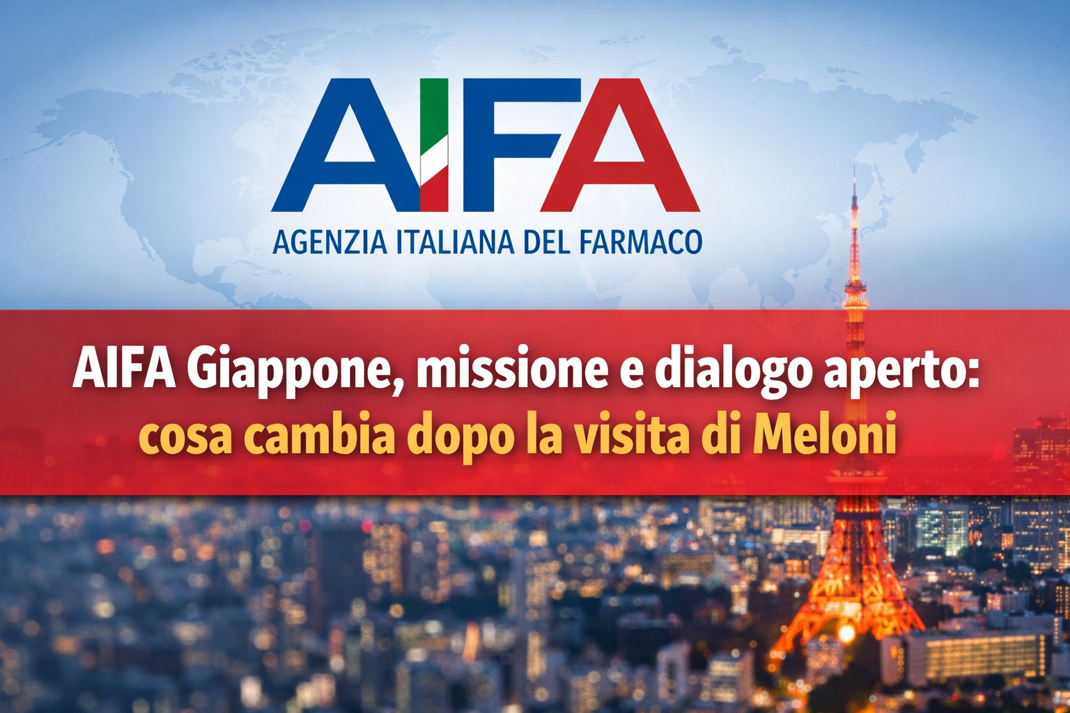 AIFA Agenzia Italiana del Farmaco missione in Giappone Tokyo farmaci sanità