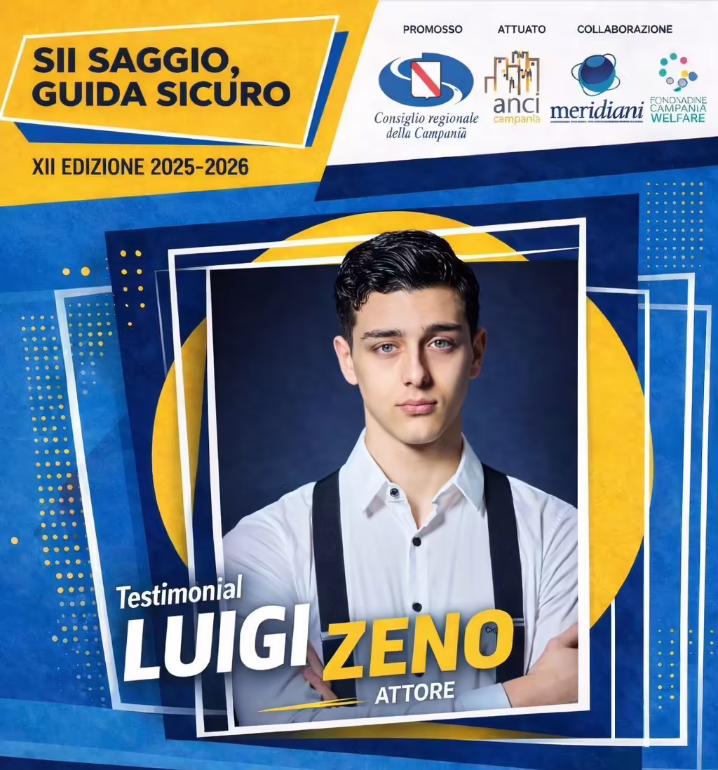 Luigi Zeno testimonial della XII edizione di “Sii Saggio, Guida Sicuro”