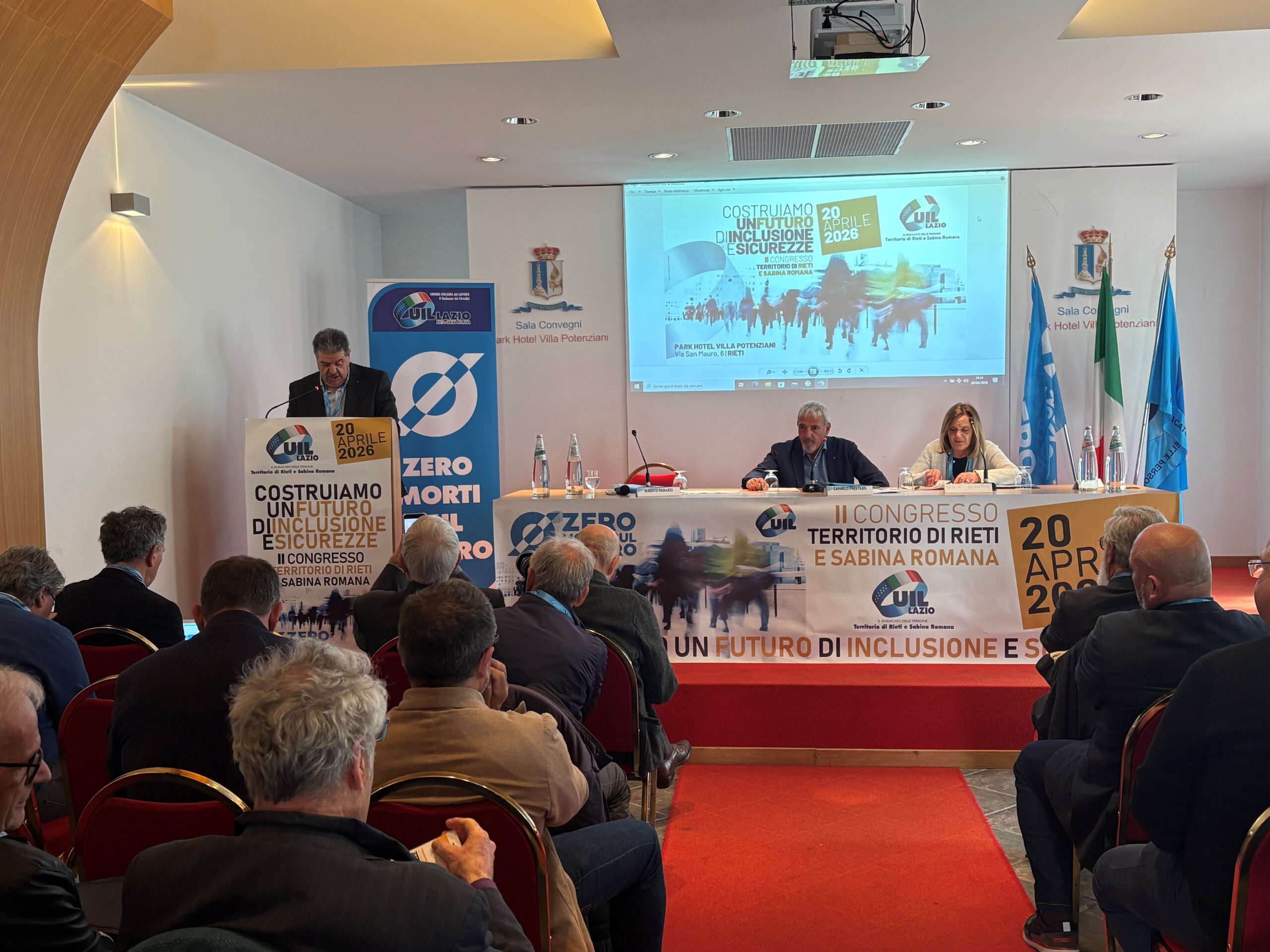 Secondo Congresso Uil Rieti e Sabina Romana. Alberto Paolucci riconfermato Segretario Generale Secondo Congresso Uil Rieti e Sabina Romana. Alberto Paolucci riconfermato Segretario Generale