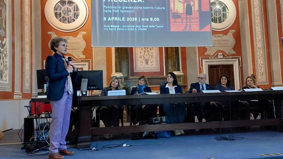 Viterbo. Usura nelle PMI femminili, all’Università della Tuscia focus su prevenzione e rete territoriale A Viterbo focus sull’usura nelle PMI femminili: prevenzione, rete territoriale e accesso al credito al centro del convegno UNITUS